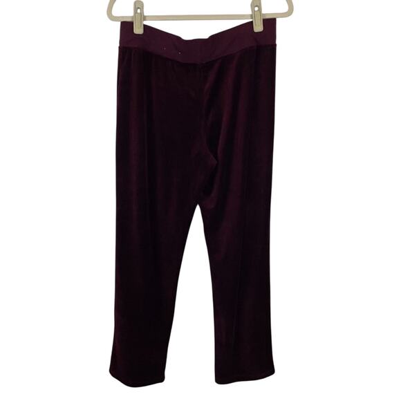 St. John’s Bay Wine Color Velour Pants Size Petite Medium - Picture 6 of 7